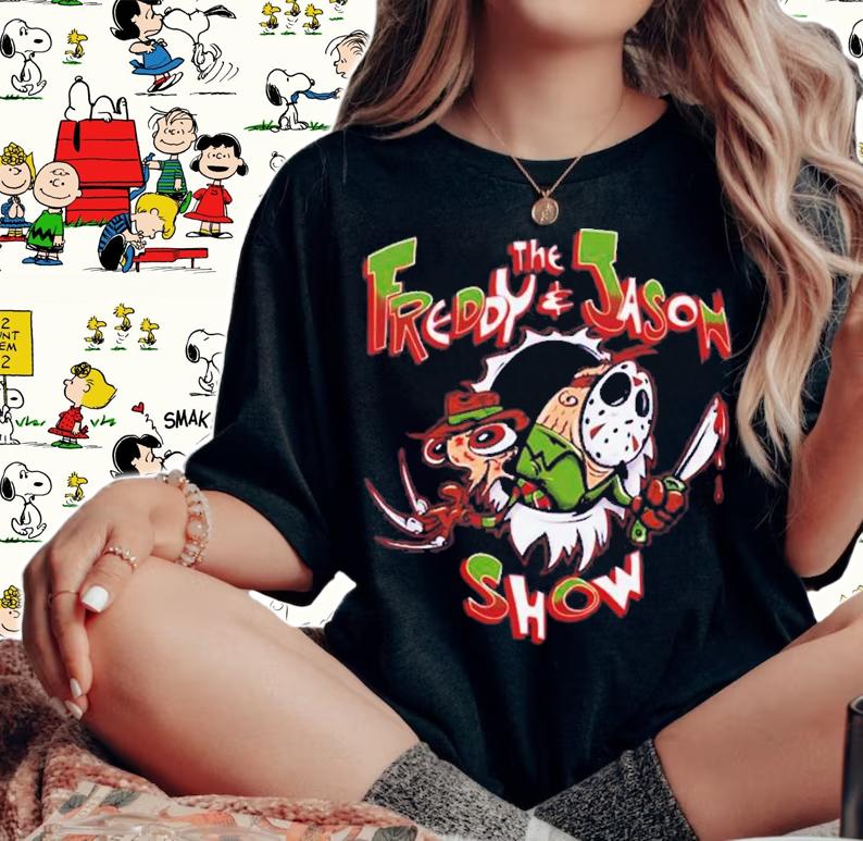 The Freddy And Jason Show Halloween T-Shirt t-shirt