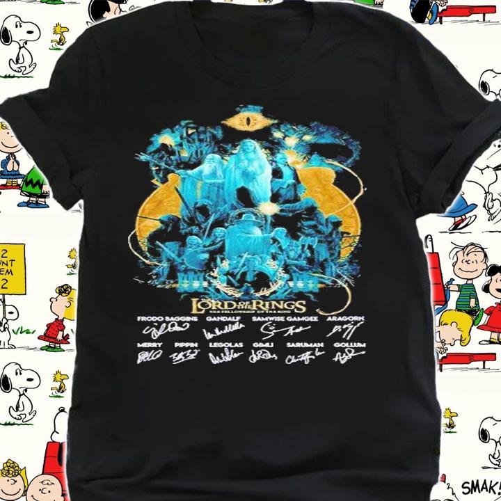 The Lord of the Rings The Fellowship of the Ring signatures shirt t-shirt