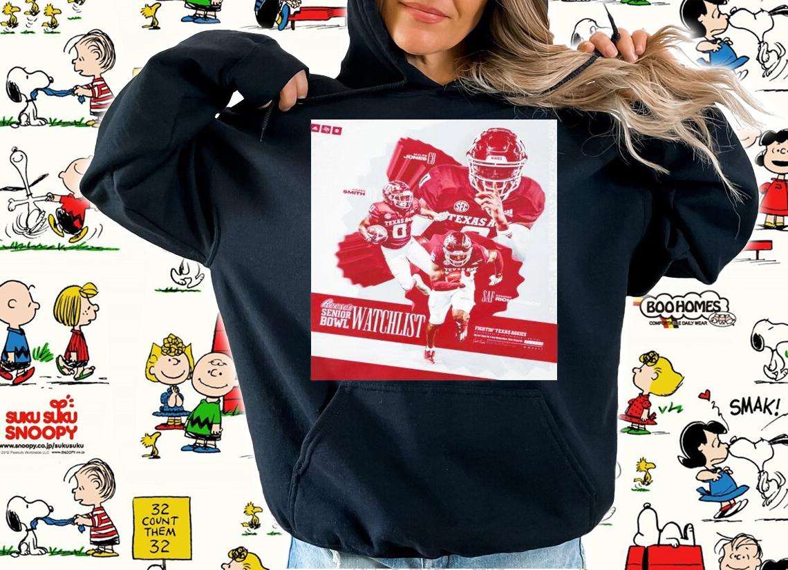 Three Aggies Snag Spots On Reese's Senior Bowl Watchlist Shirt t-shirt hoodie