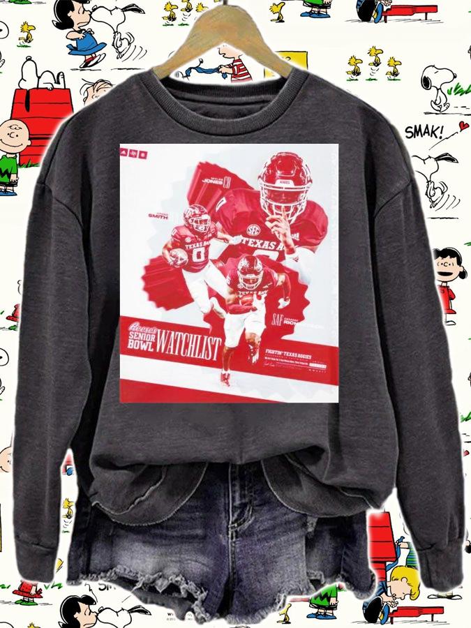 Three Aggies Snag Spots On Reese's Senior Bowl Watchlist Shirt t-shirt sweatshirt