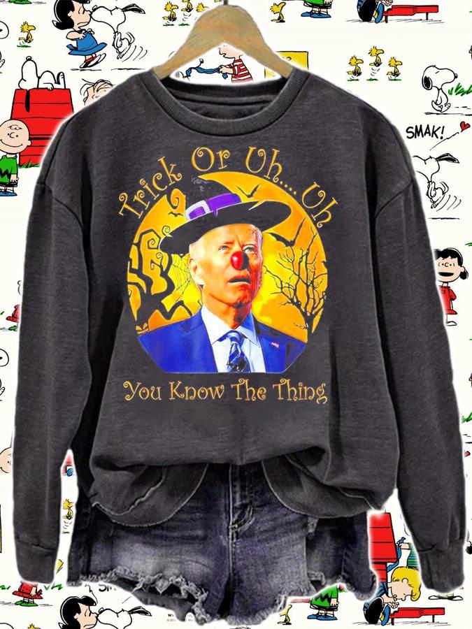 Trick Or Uh You Know The Thing Funny Joe Biden Halloween shirt t-shirt
