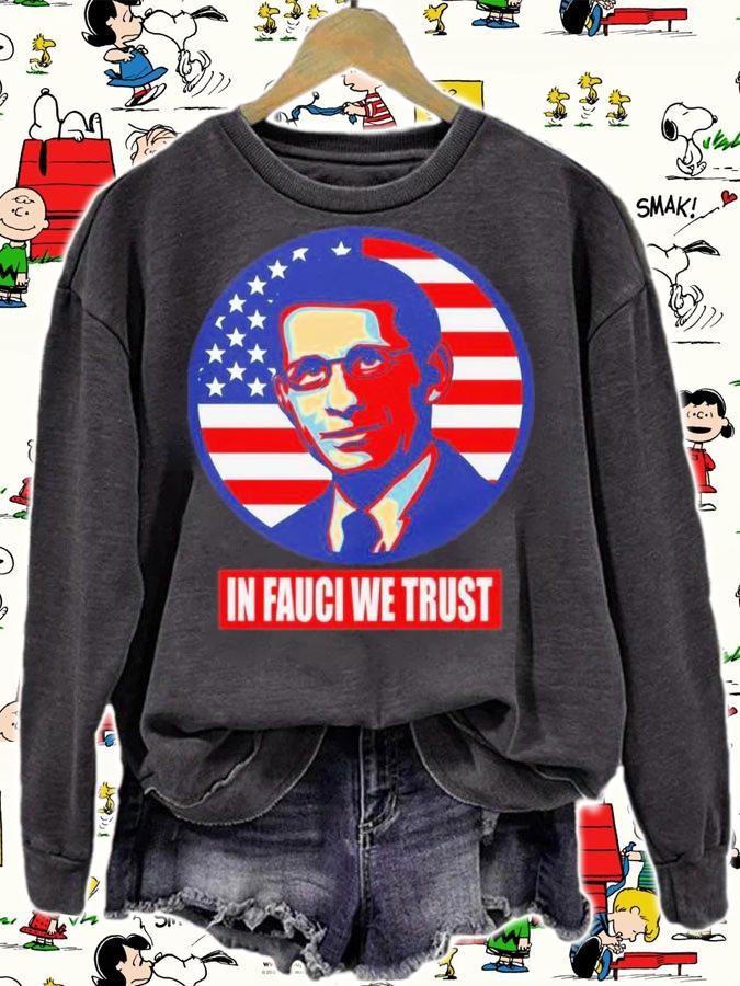 US Flag In Fauci We Trust Dr Anthony Fauci Shirt t-shirt