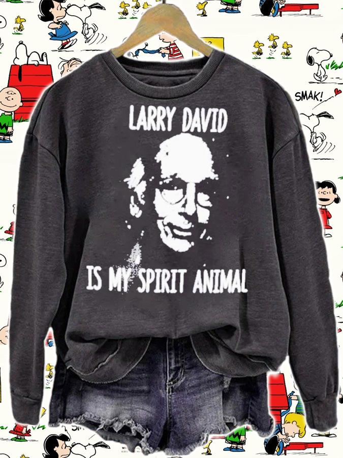 Curb Your Enthusiasm Larry David Is My Spirit Animal T-Shirt t-shirt sweatshirt