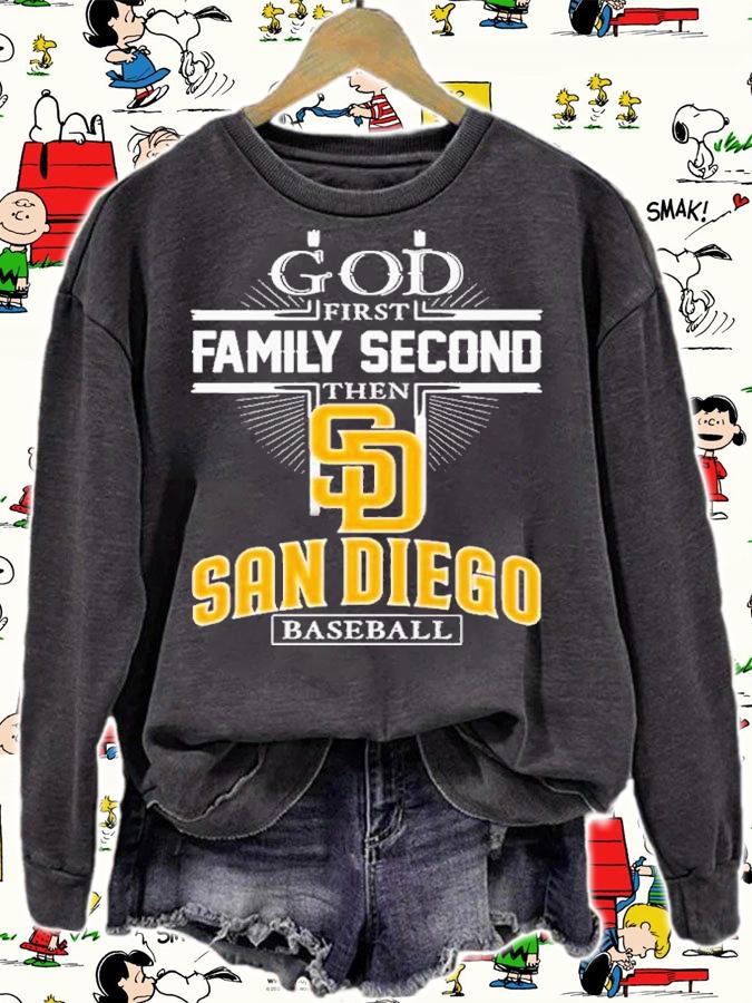 God First Family Second Then San Diego Padres Baseball 2022 Shirt t-shirt