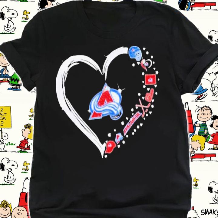 Heart Colorado Avalanche Tools Hockey Shirt t-shirt