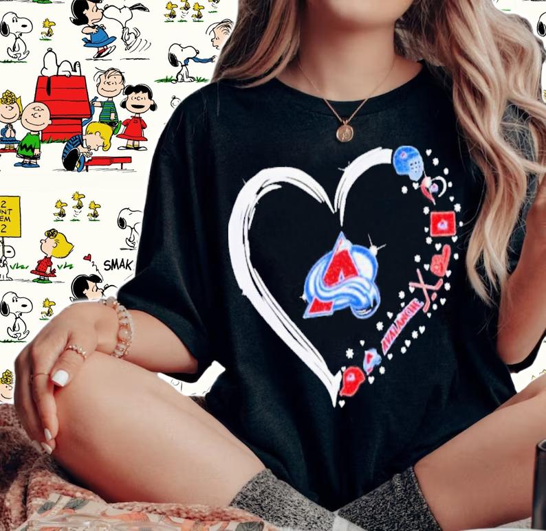 Heart Colorado Avalanche Tools Hockey Shirt t-shirt