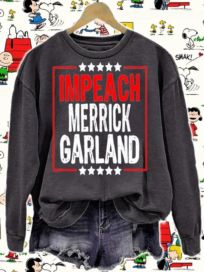 Impeach Merrick Garland Anti Joe Biden T-Shirt t-shirt sweatshirt