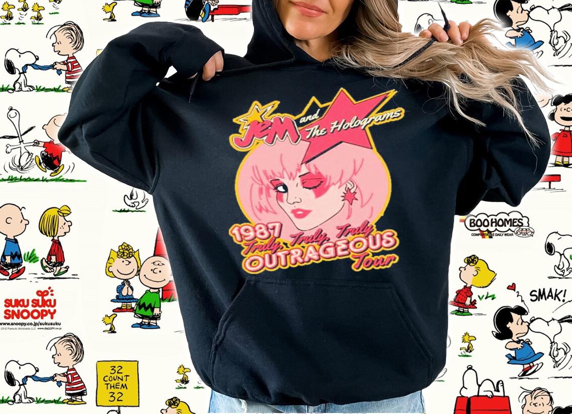 Jem And The Holograms Tour Distressed Cartoon Shirt t-shirt hoodie