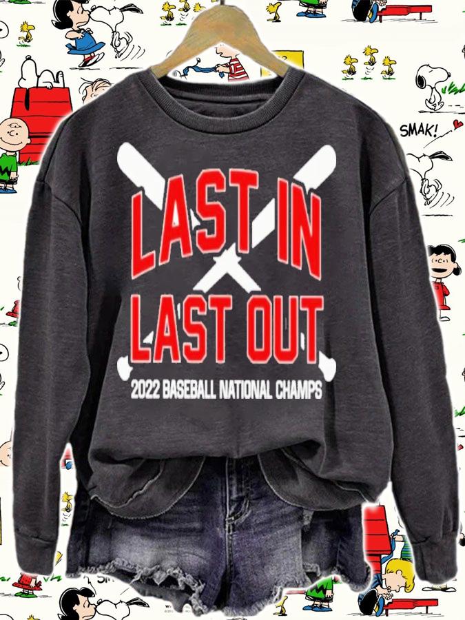 Last In Last Out 2022 Baseball National Champs Shirt t-shirt sweatshirt
