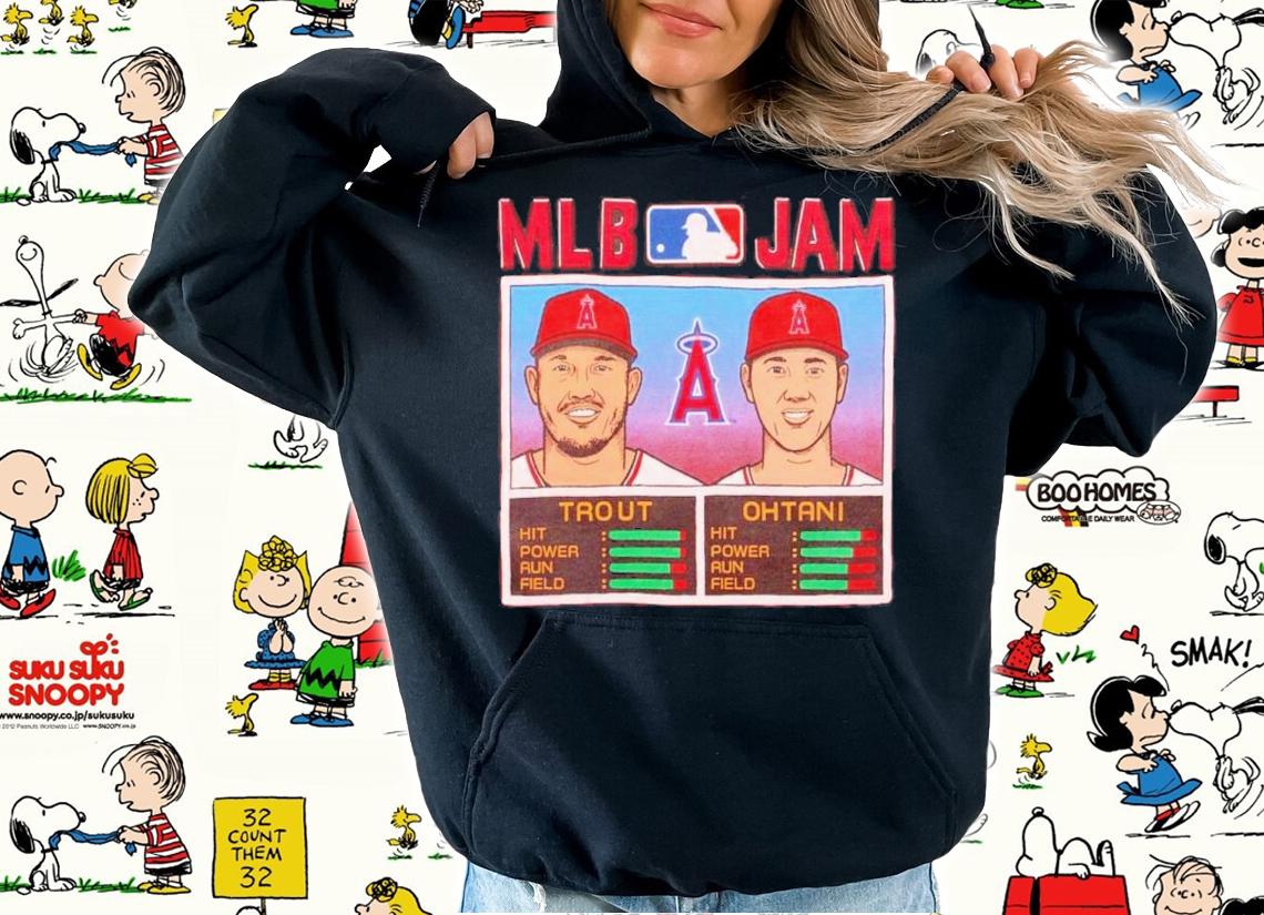 MLB Jam Mike Trout And Shohei Ohtani Los Angeles Angels Shirt t-shirt hoodie