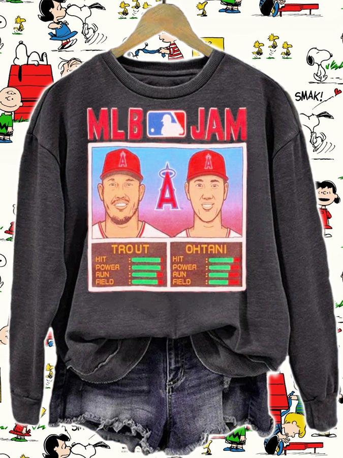 MLB Jam Mike Trout And Shohei Ohtani Los Angeles Angels Shirt t-shirt sweatshirt