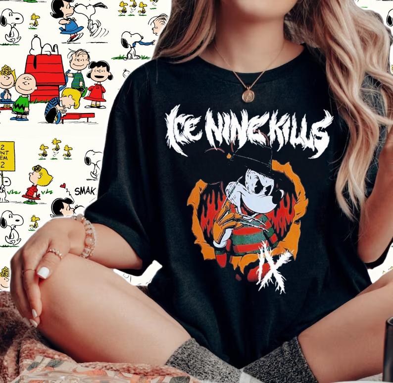 Nightmare Mickey Jason Voorhees Crystal Lake Scary Movie T-Shirt t-shirt woman shirt