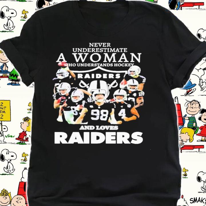 Official Never Underestimate A Woman Who Understands Football And Lovers Las Vegas Raiders Shirt t-shirt shirt