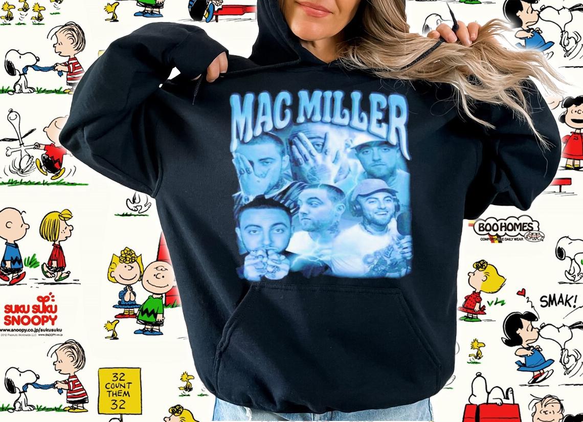 Retro Art Graphic 90s Rip Mac Miller T-Shirt t-shirt