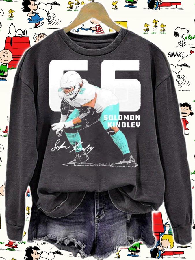 Solomon Kindley Miami Outline Football Signature Shirt t-shirt
