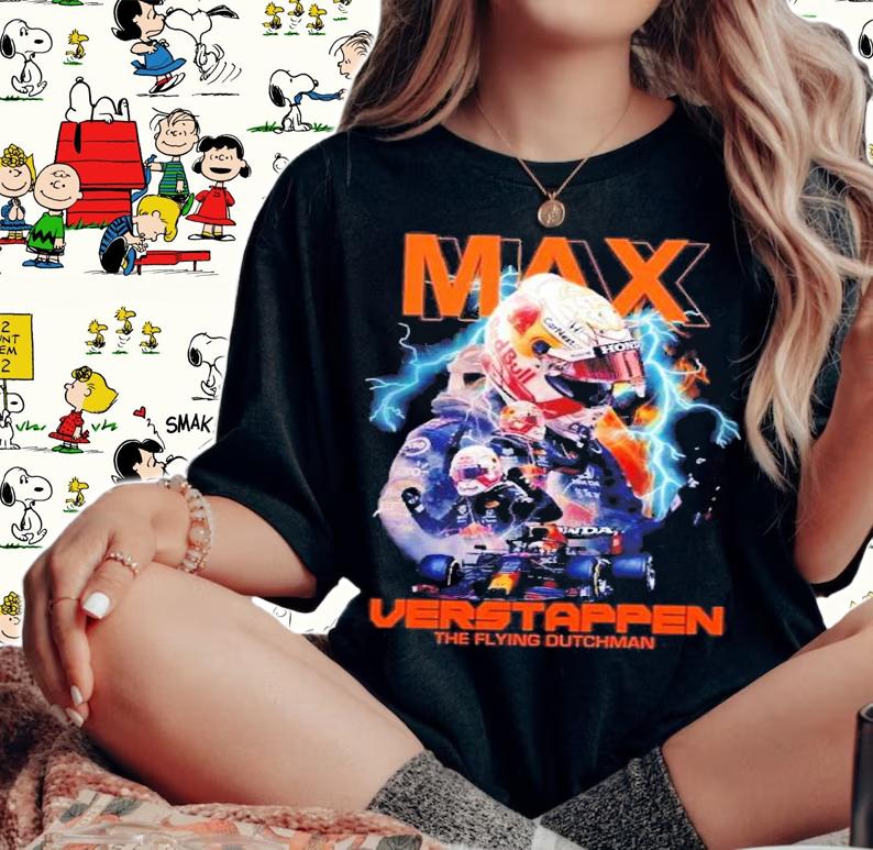 Vintage 90s Max Verstappen F1 Racing Driver T-Shirt t-shirt woman shirt
