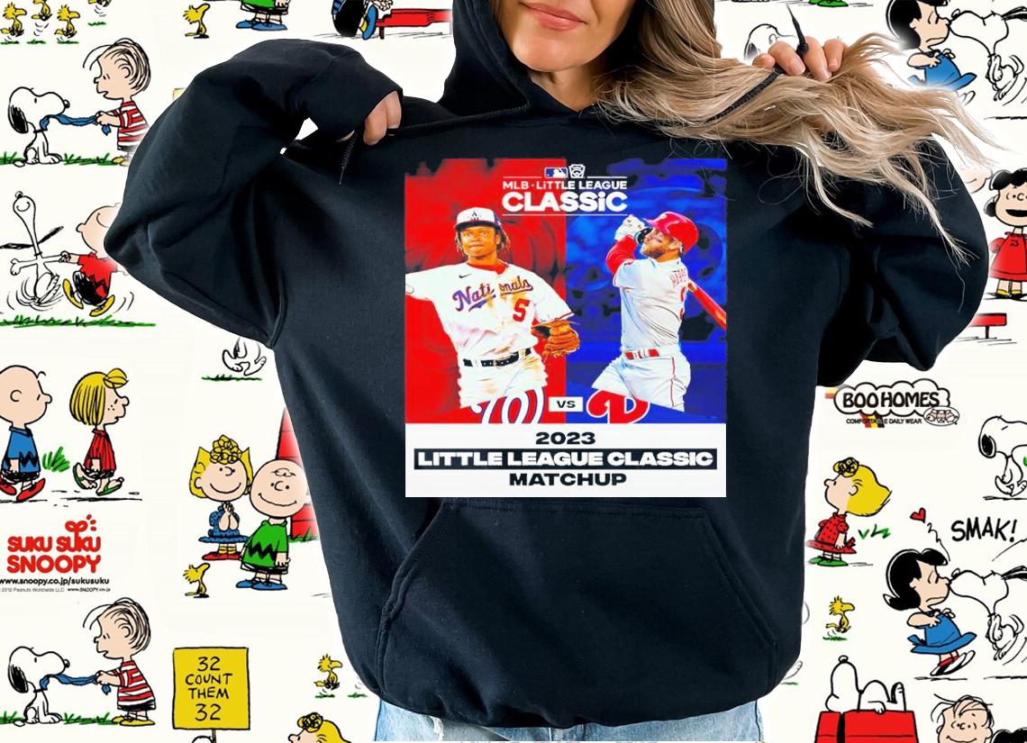 Washington National Vs Philadelphia Phillies 2023 Little League Classic Matchup Shirt t-shirt