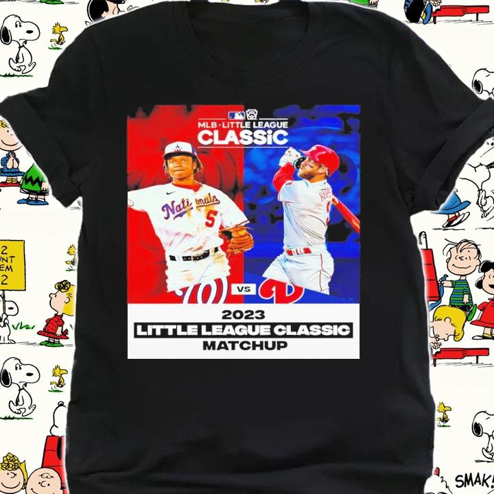 Washington National Vs Philadelphia Phillies 2023 Little League Classic Matchup Shirt t-shirt