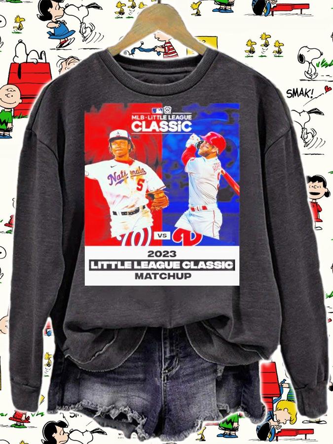 Washington National Vs Philadelphia Phillies 2023 Little League Classic Matchup Shirt t-shirt