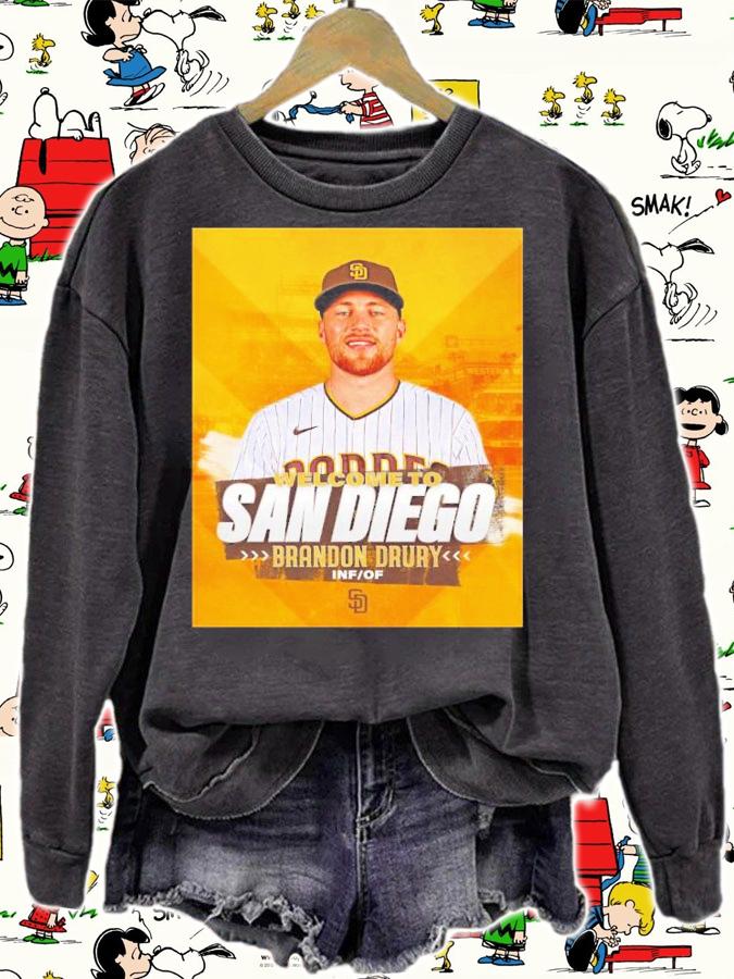 Welcome To San Diego Padres Brandon Drury Shirt t-shirt sweatshirt