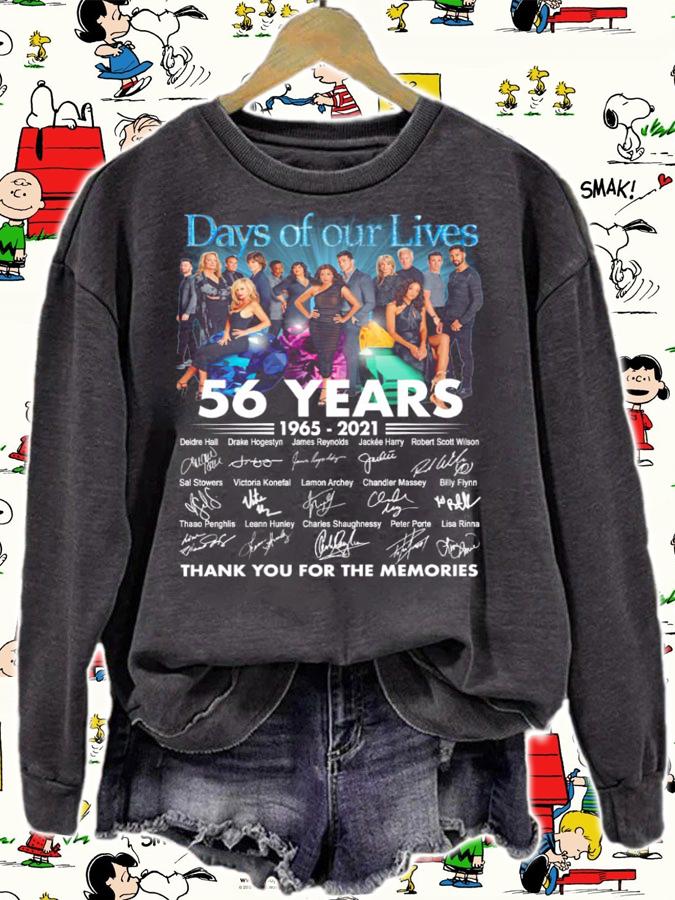 56 Years Of 1965-2021 Days Of Our Lives Thank You For The Memories t-shirt