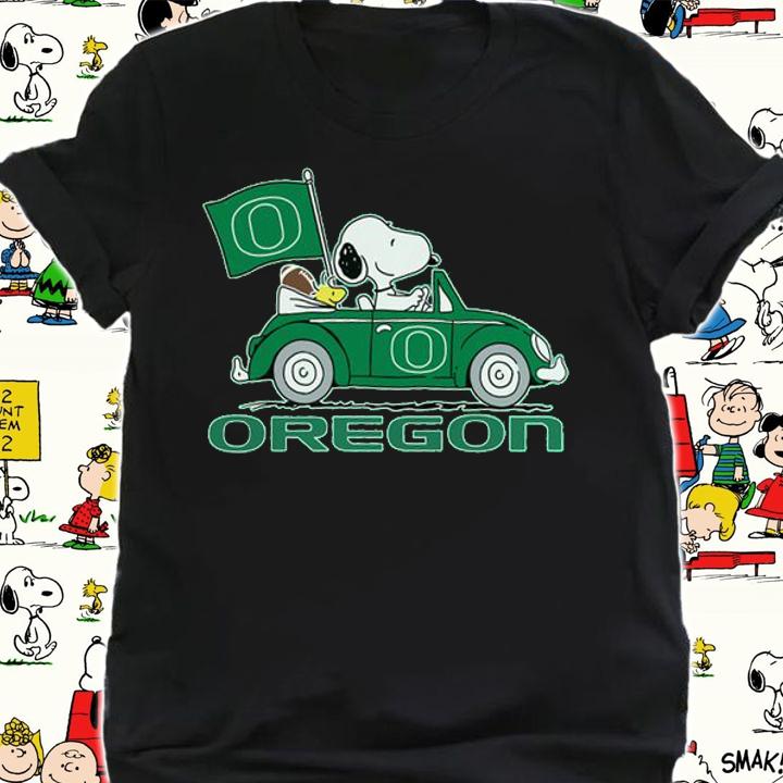 Oregon Ducks Shirt Oregon Snoopy Woodstock Driving Car Peanuts t-shirt shirt