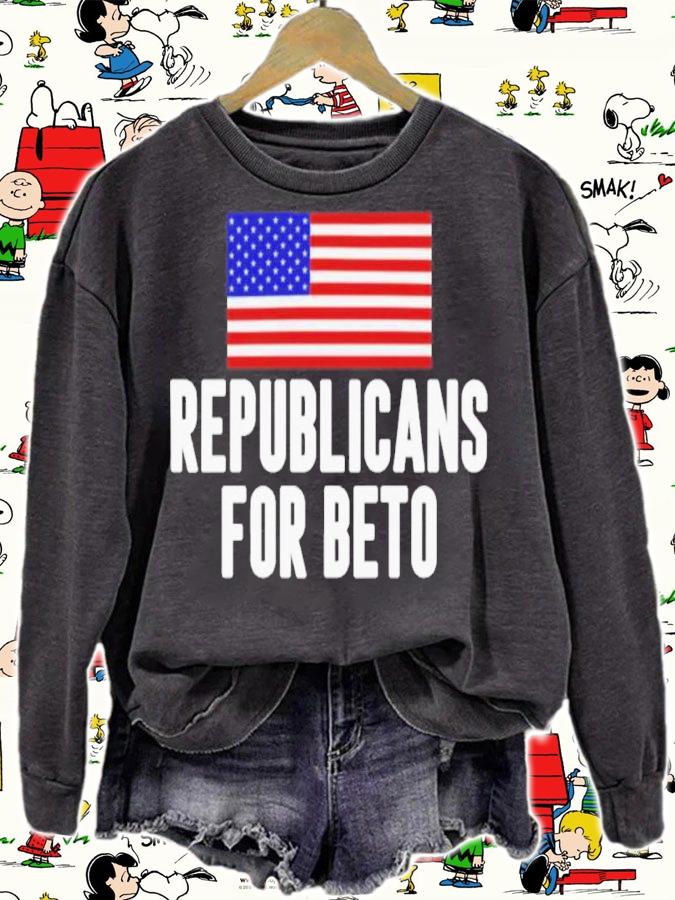 Texas Republicans For Beto American Flag Shirt t-shirt sweatshirt