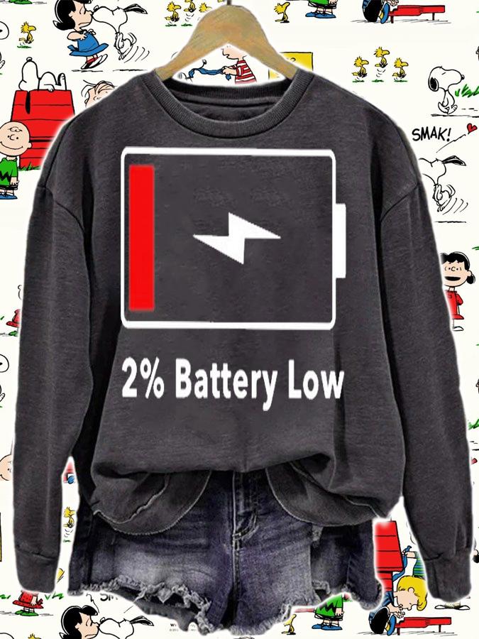 2% Battery Low T-Shirt t-shirt