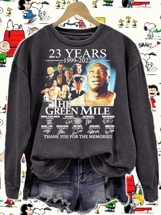 23 Years 1999 2022 The Green Mile Thank You For The Memories T-Shirt t-shirt