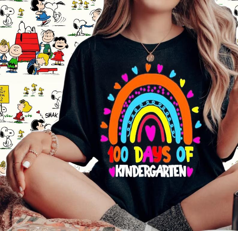 100 Days Of Kindergarten School T-Shirt t-shirt