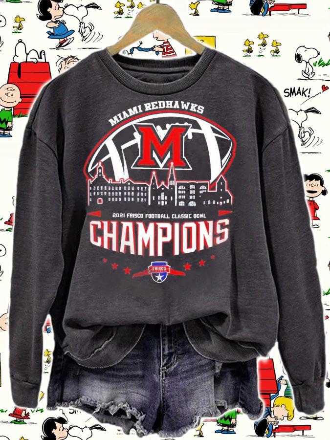 2021 Frisco Football Classic Bowl Champions NCAA Graphic Miami RedHawks shirt t-shirt sweatshirt
