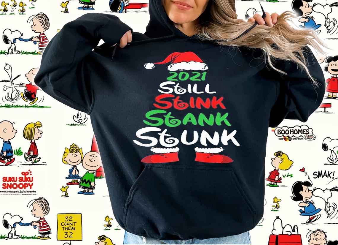 2021 Still Stink Stank Stunk Anti Biden Christmas Family Pjs T-Shirt t-shirt hoodie