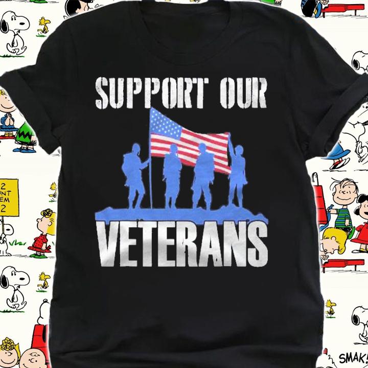 American Flag Support Our Veterans Shirt t-shirt shirt