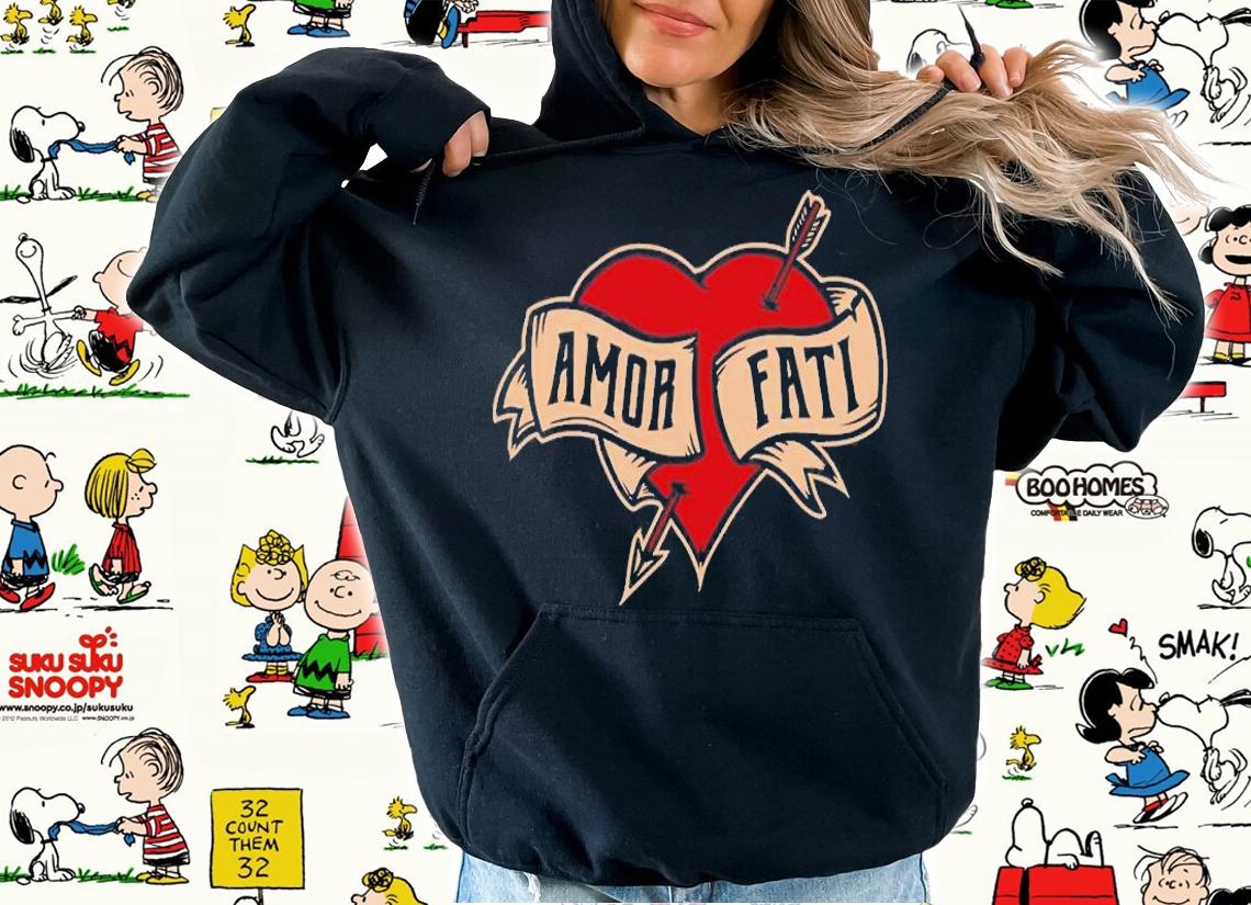 Amor Fati Tattoo Heart T-Shirt t-shirt hoodie