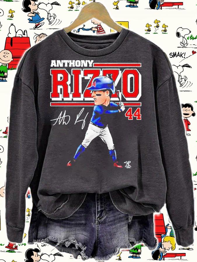 Anthony Rizzo cartoon signature T-shirt t-shirt