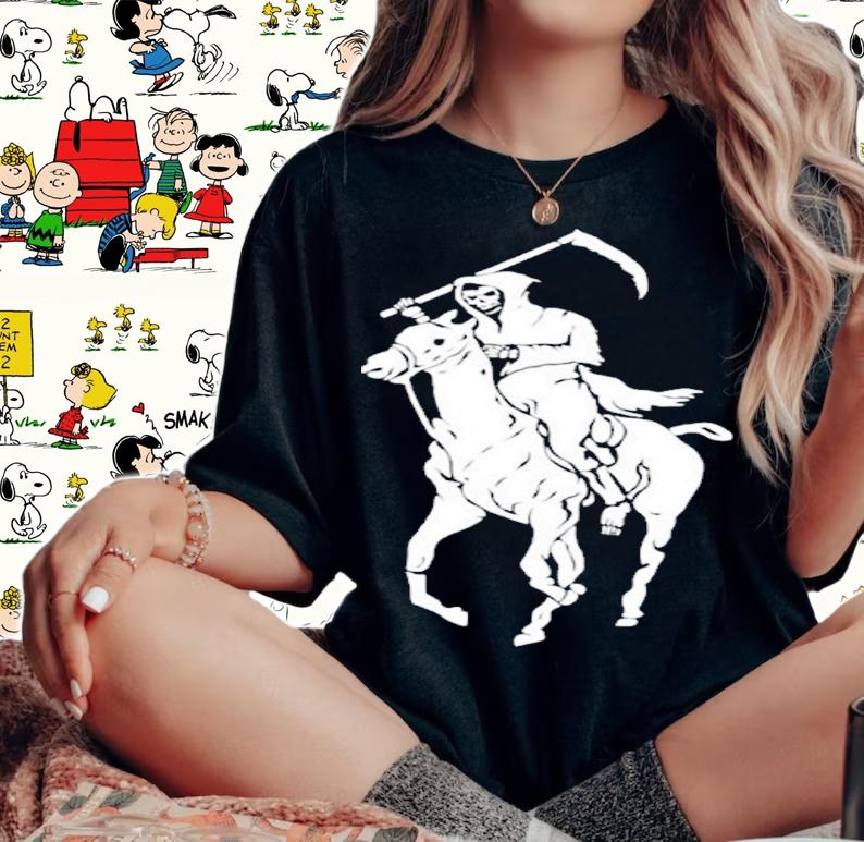 Archillect Grim Reaper Polo Ralph Lauren Shirt t-shirt woman shirt