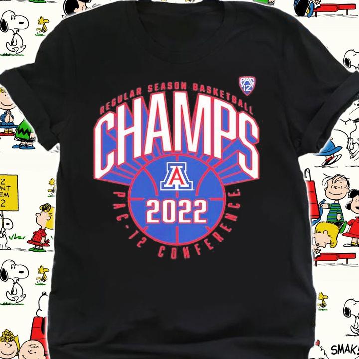 Arizona Wildcats 2022 PAC-12 Men's Basketball Regular Season Champions shirt t-shirt shirt