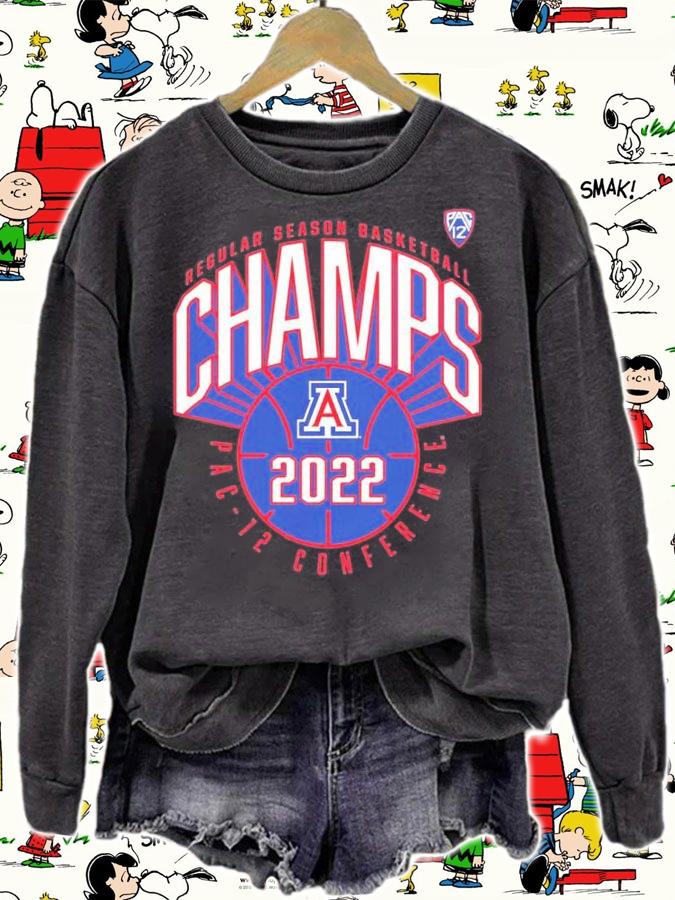 Arizona Wildcats 2022 PAC-12 Men's Basketball Regular Season Champions shirt t-shirt sweatshirt