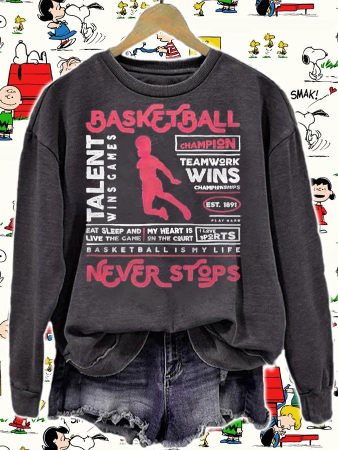 Basketball Champion teamwork wins championships est 1891 basketball is my life never stops T-shirt t-shirt