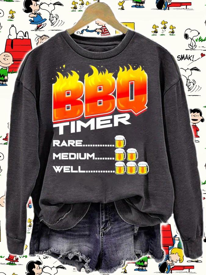 BBQ Timer Barbecue Lover Gift for Grill Chef Barbecue Party T-Shirt t-shirt