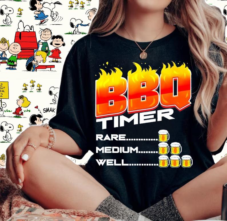 BBQ Timer Barbecue Lover Gift for Grill Chef Barbecue Party T-Shirt t-shirt woman shirt