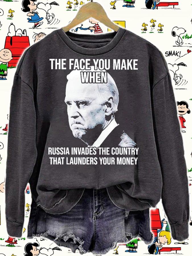 Biden The Face You Make When Russia Invades The Country T-Shirt t-shirt