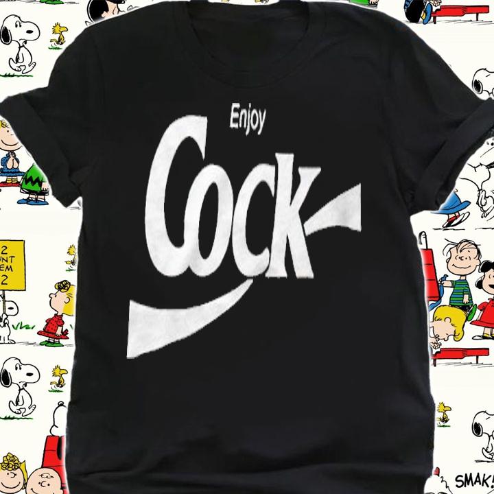 Bjork Enjoy Cock Coca Cola logo parody T-shirt t-shirt