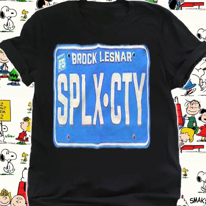 Brock Lesnar SPLX CITY license plate T-shirt t-shirt