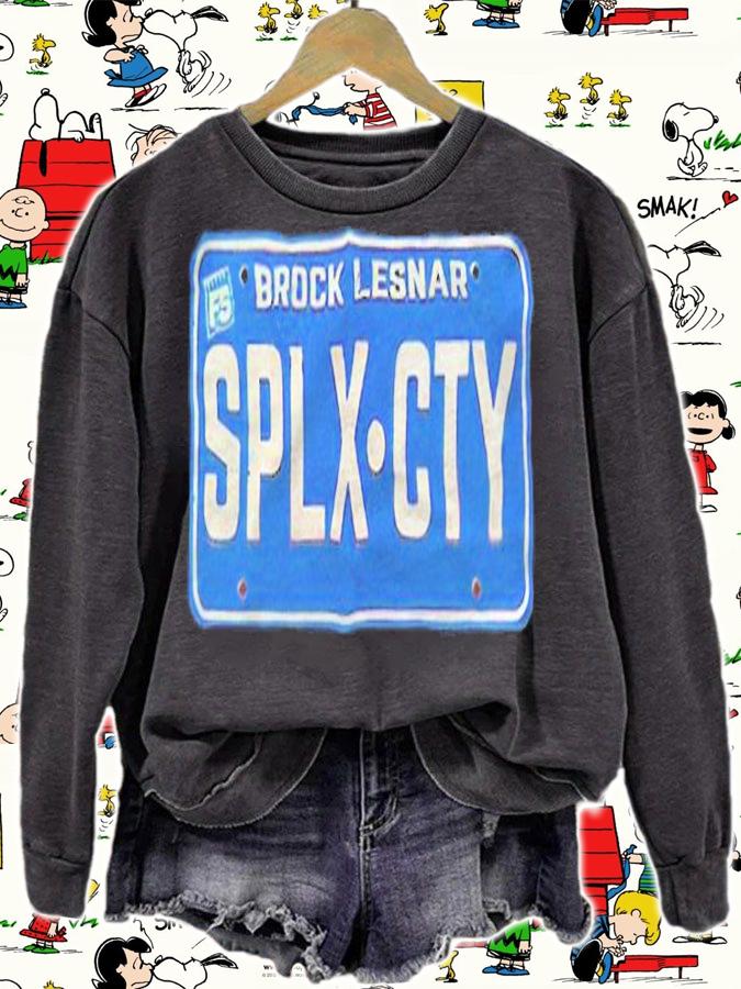 Brock Lesnar SPLX CITY license plate T-shirt t-shirt