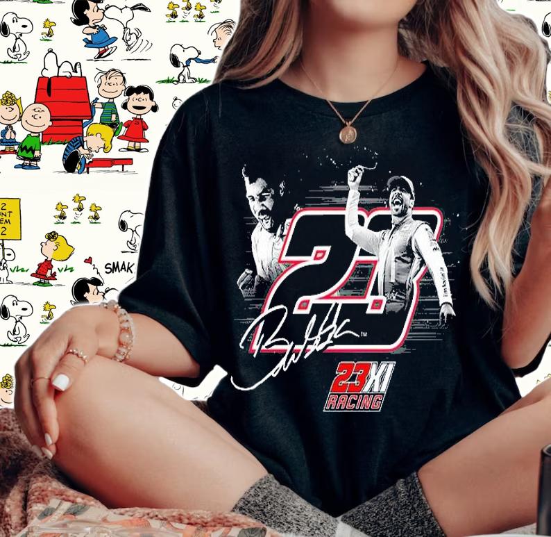 Bubba Wallace Checkered Flag 2021 Yellawood 500 Race Winner T-Shirt t-shirt woman shirt
