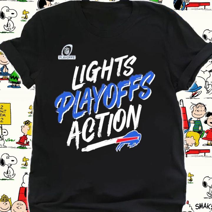 Buffalo Bills 2021 NFL Playoffs Bound Lights Action Shirt t-shirt shirt