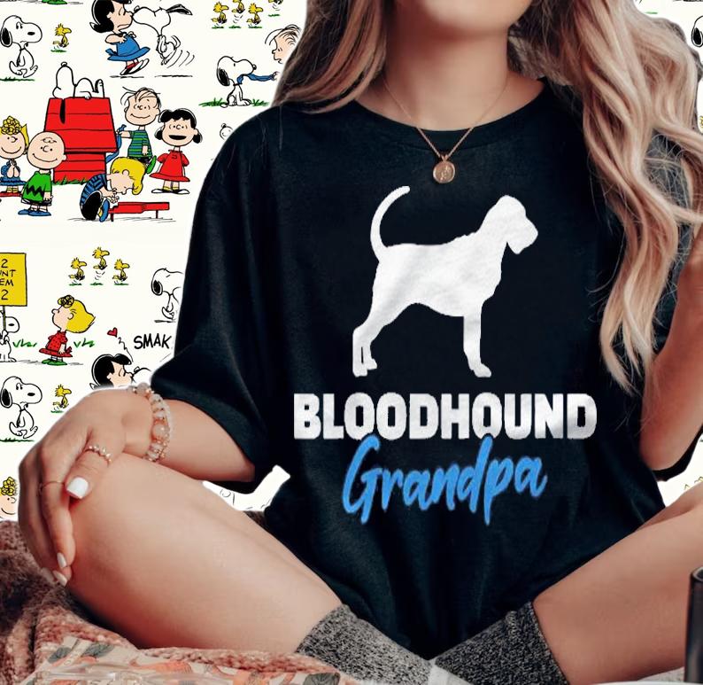 Bloodhound Grandpa Dog Lover shirt t-shirt woman shirt