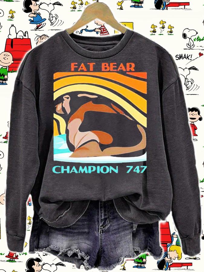Fat Bear week Champion 747 T-shirt t-shirt