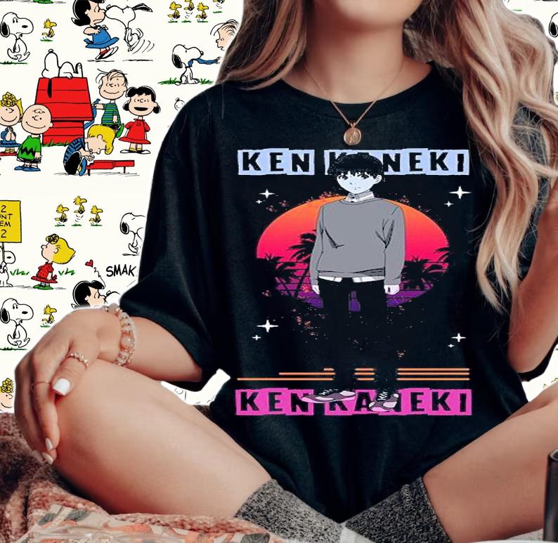 Retro Ken Kaneki T-shirt t-shirt woman shirt